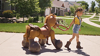 An Interactive Ride-On Pony Scooter