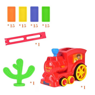 40% OFF-Children's Educational Toys Automatically Start Dominoes Small Train