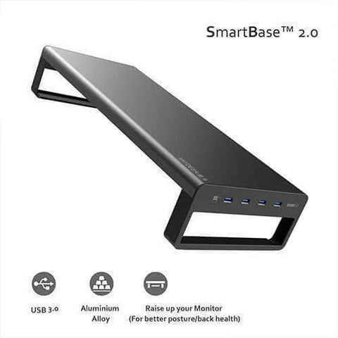 Smart Base 2.0™ - Aluminum Alloy Base Stand with USB 3.0 Ports
